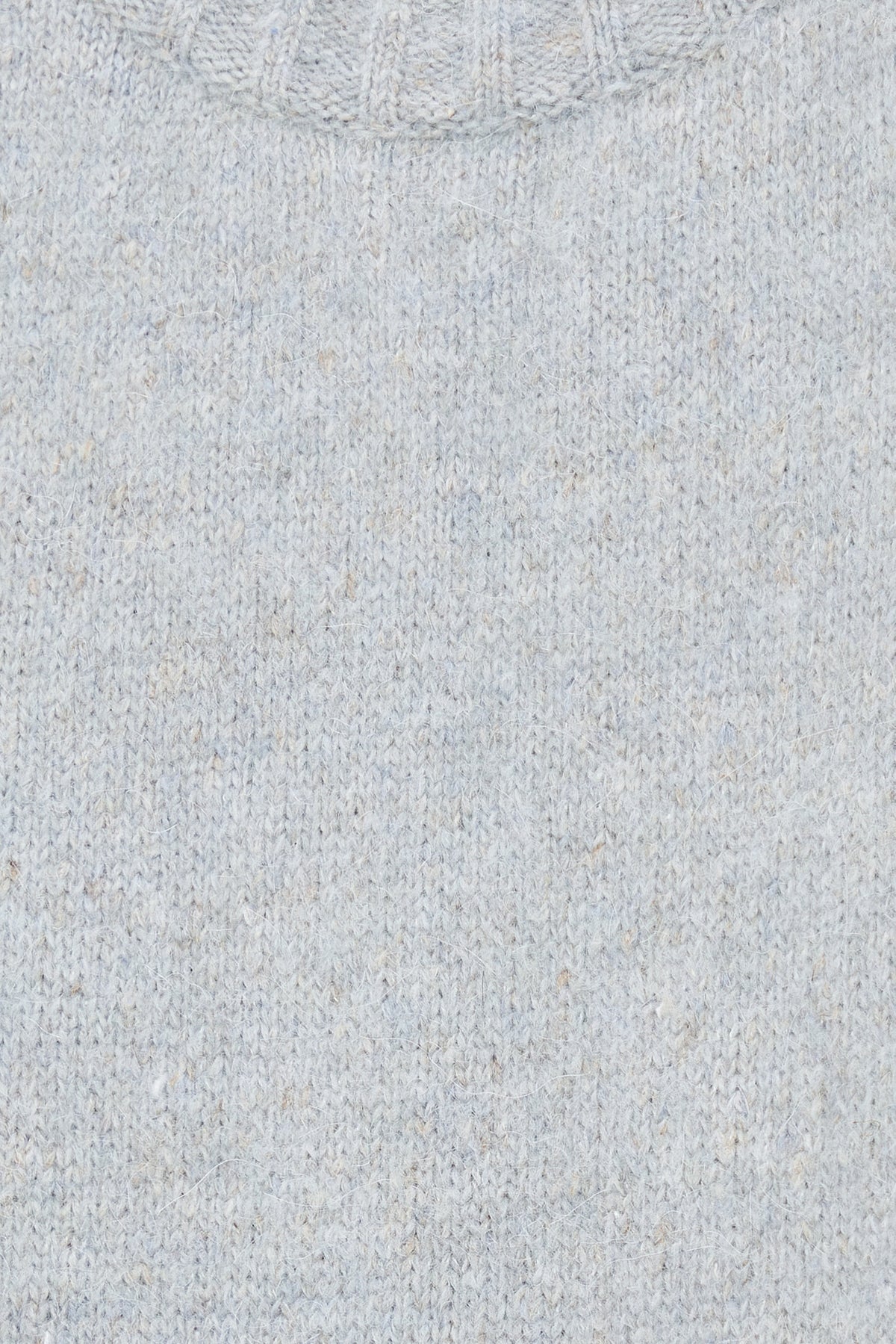 Crewneck Sweater in a Blend of Alpaca Wool and Organic Cotton in Baby Blue