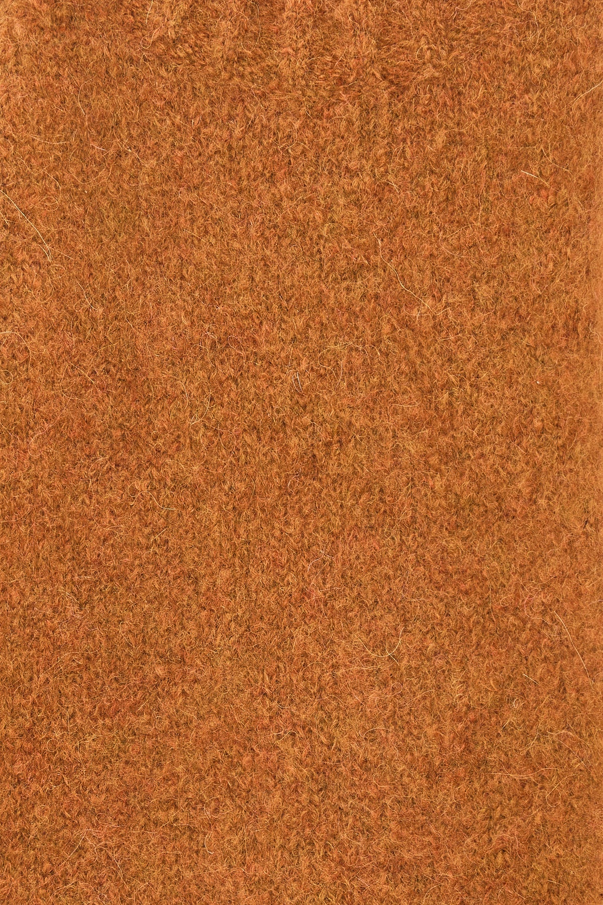 Crewneck Sweater in Burnt Orange Mélange Italian Alpaca