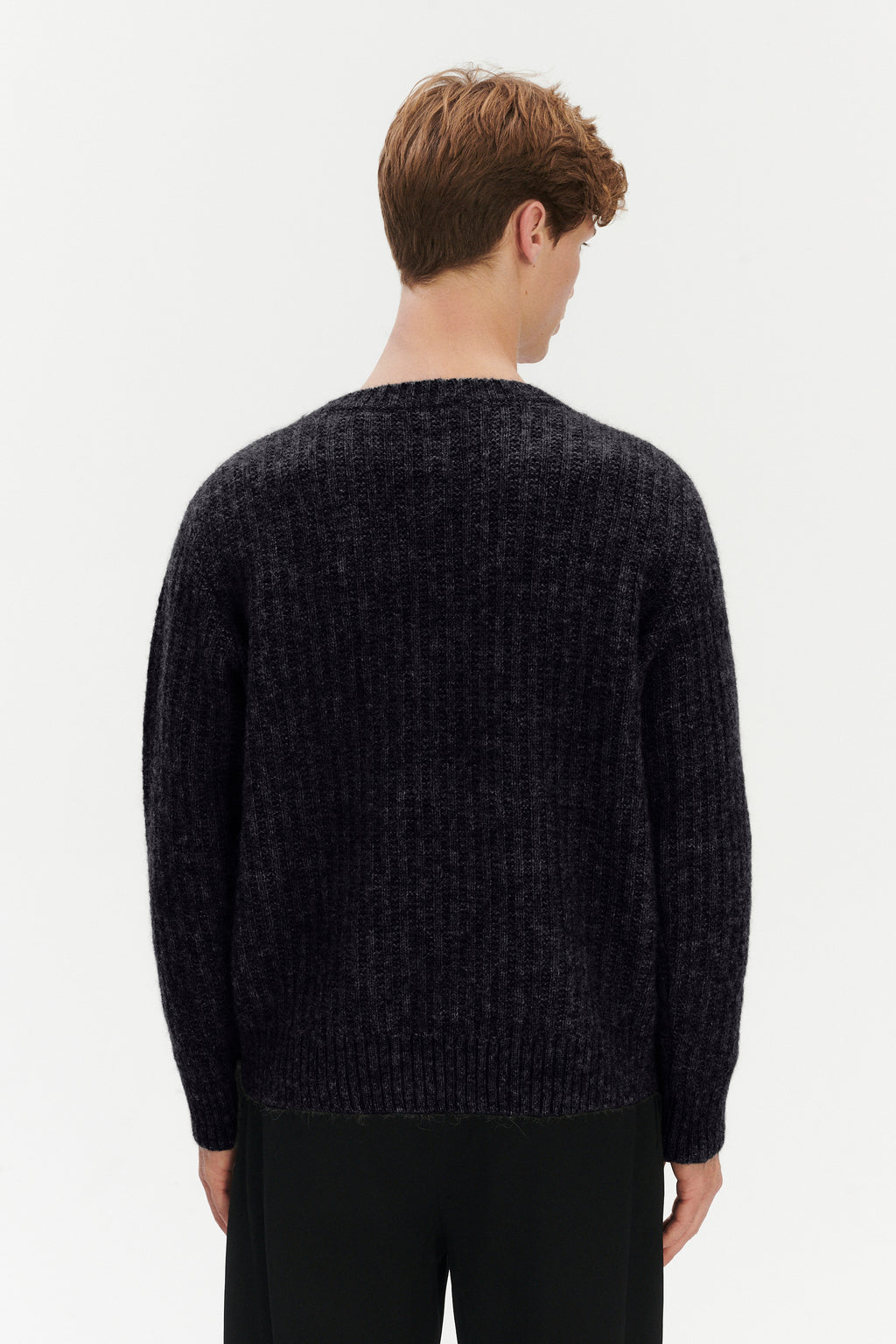 Crewneck Sweater in Soft Alpaca & Lambs Wool