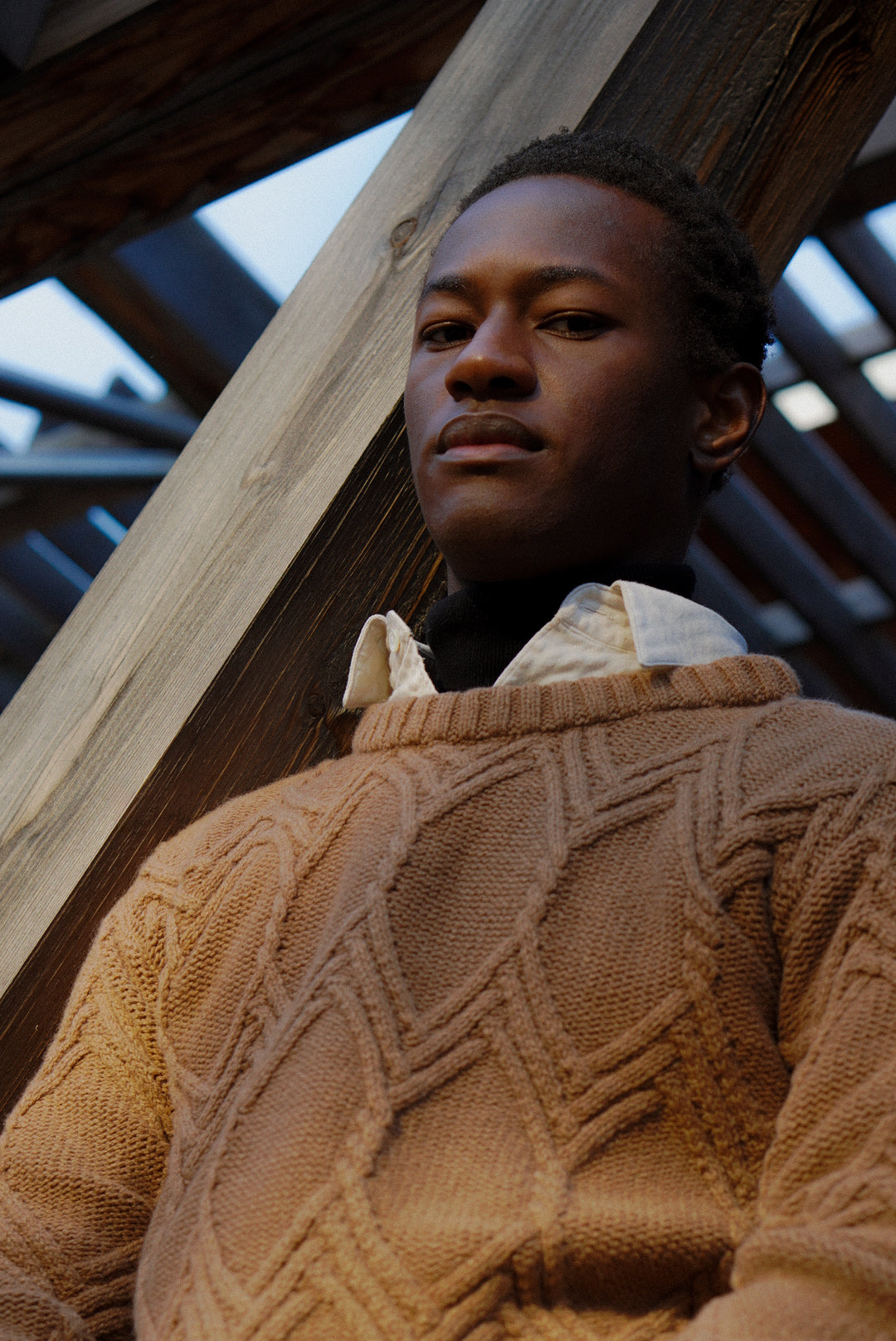 Crewneck In Recycled Cashmere - Camel