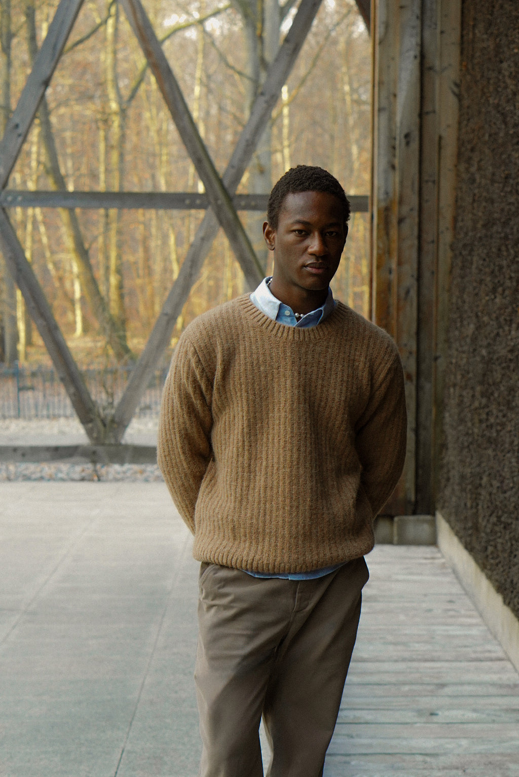 Crewneck Sweater in Extra Soft Alpaca & Lambs Wool - Photoshoot Sample