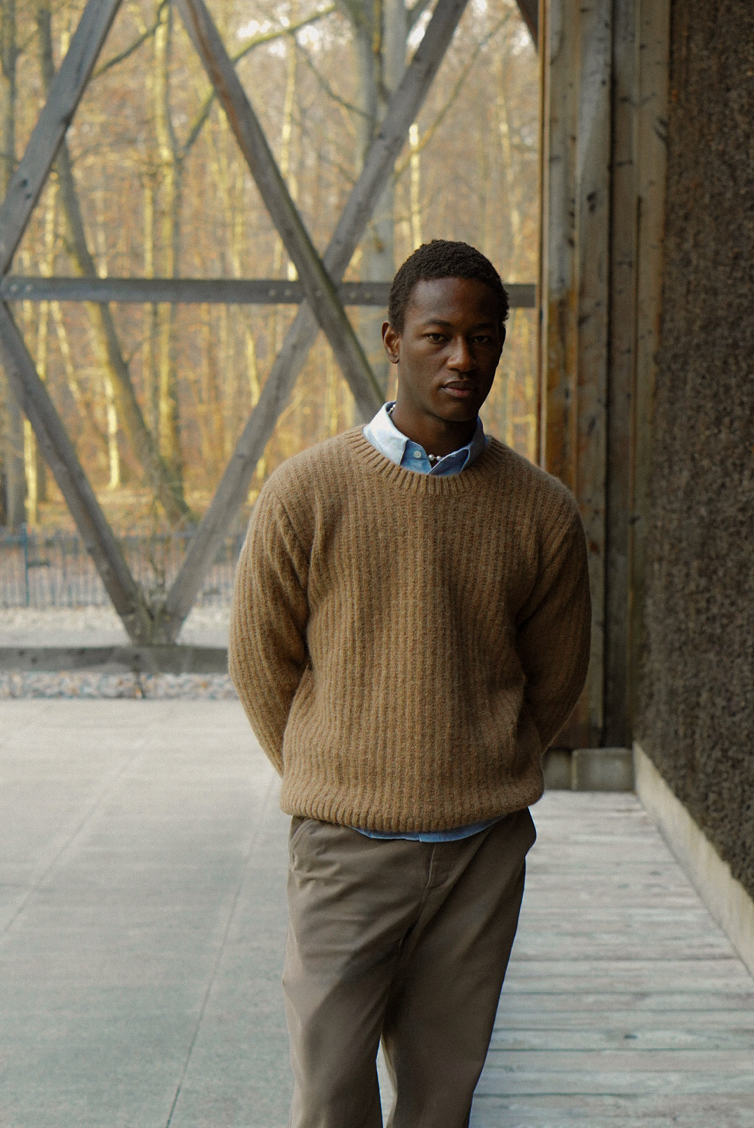 Crewneck Sweater in Extra Soft Alpaca & Lambs Wool - Photoshoot Sample