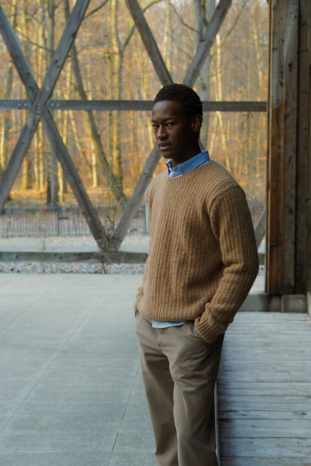 Crewneck Sweater in Extra Soft Alpaca & Lambs Wool - Photoshoot Sample