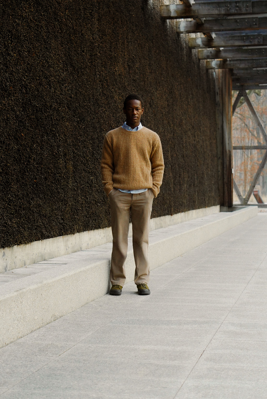 Crewneck Sweater in Extra Soft Alpaca & Lambs Wool - Photoshoot Sample