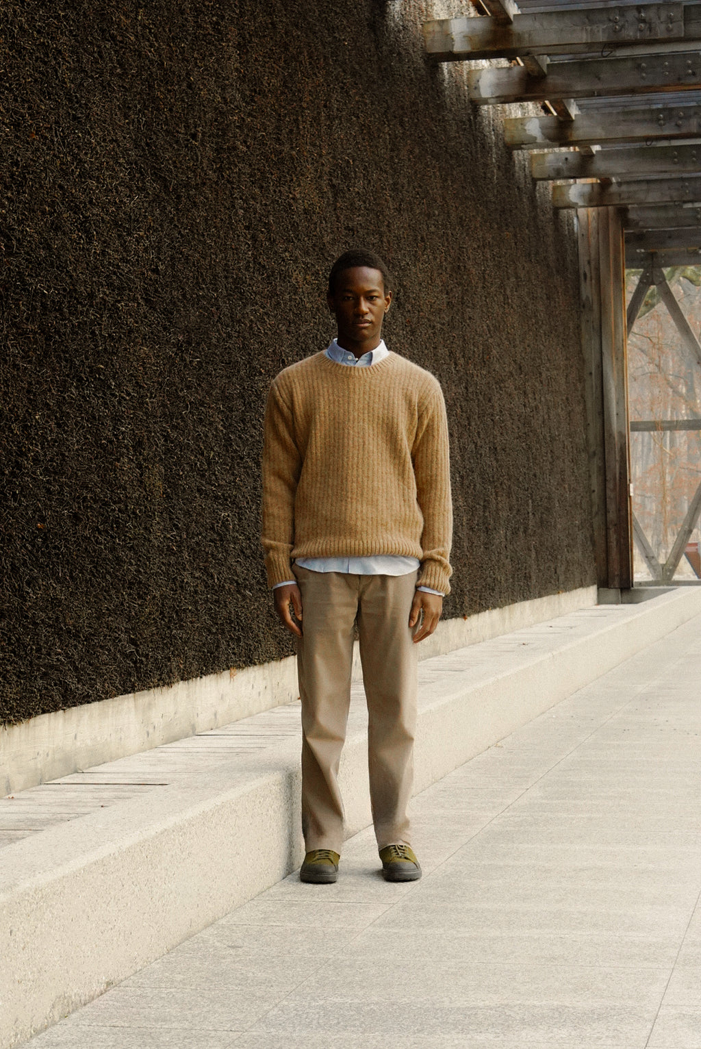 Crewneck Sweater in Extra Soft Alpaca & Lambs Wool - Photoshoot Sample