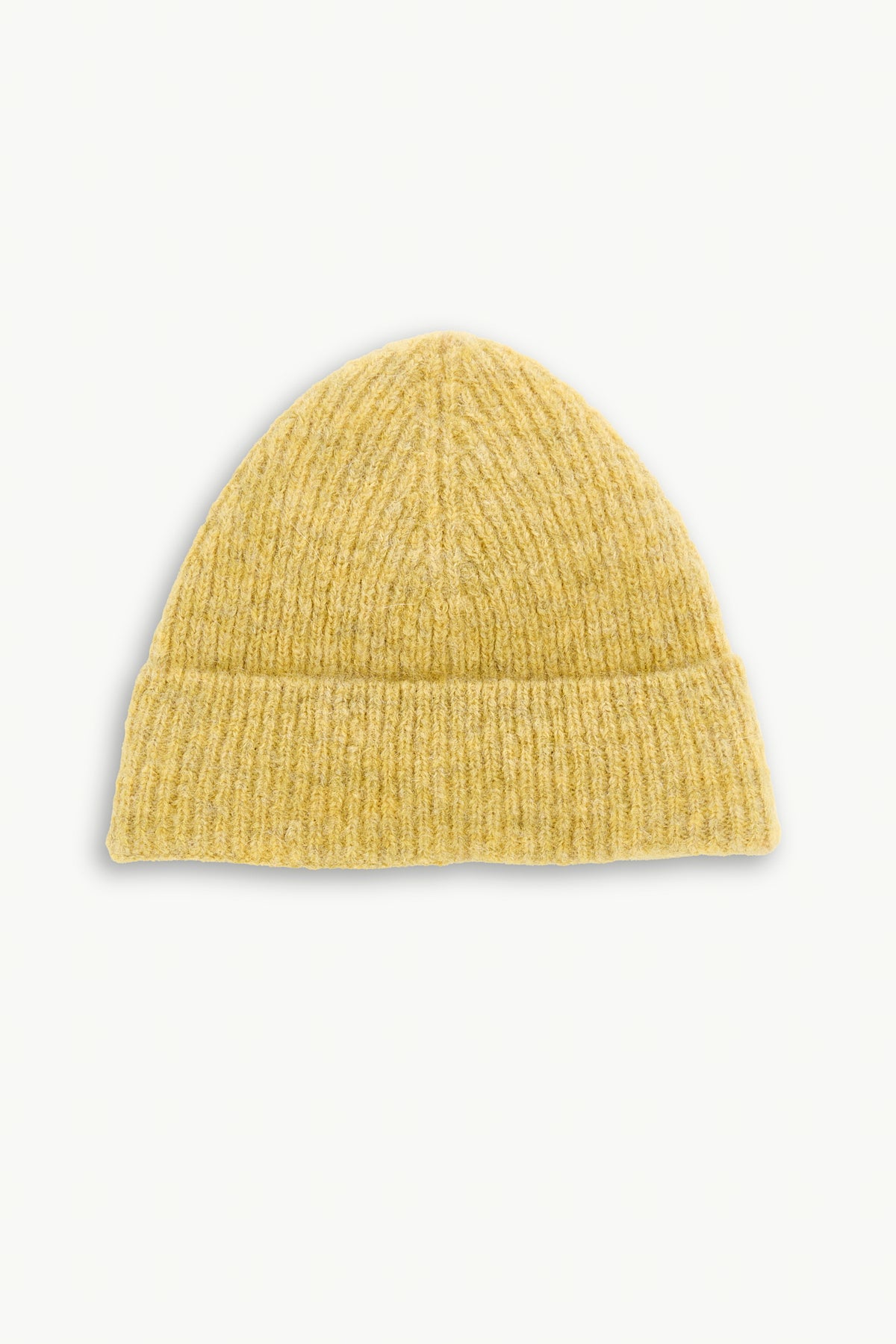 Beanie in Yellow Italian Alpaca