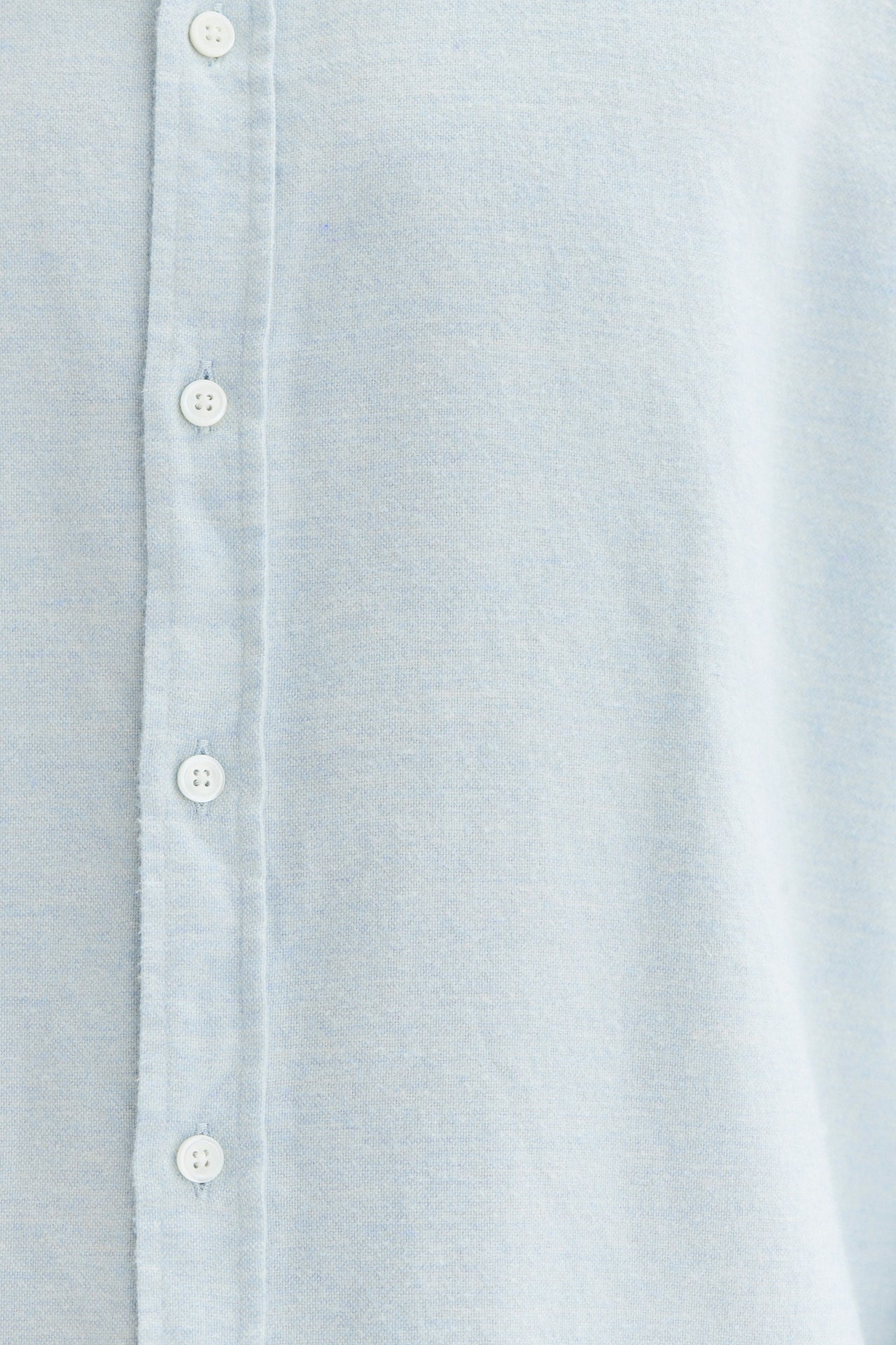 Cute Shirt in a Baby Blue Double Brushed Italian Cotton Flannel