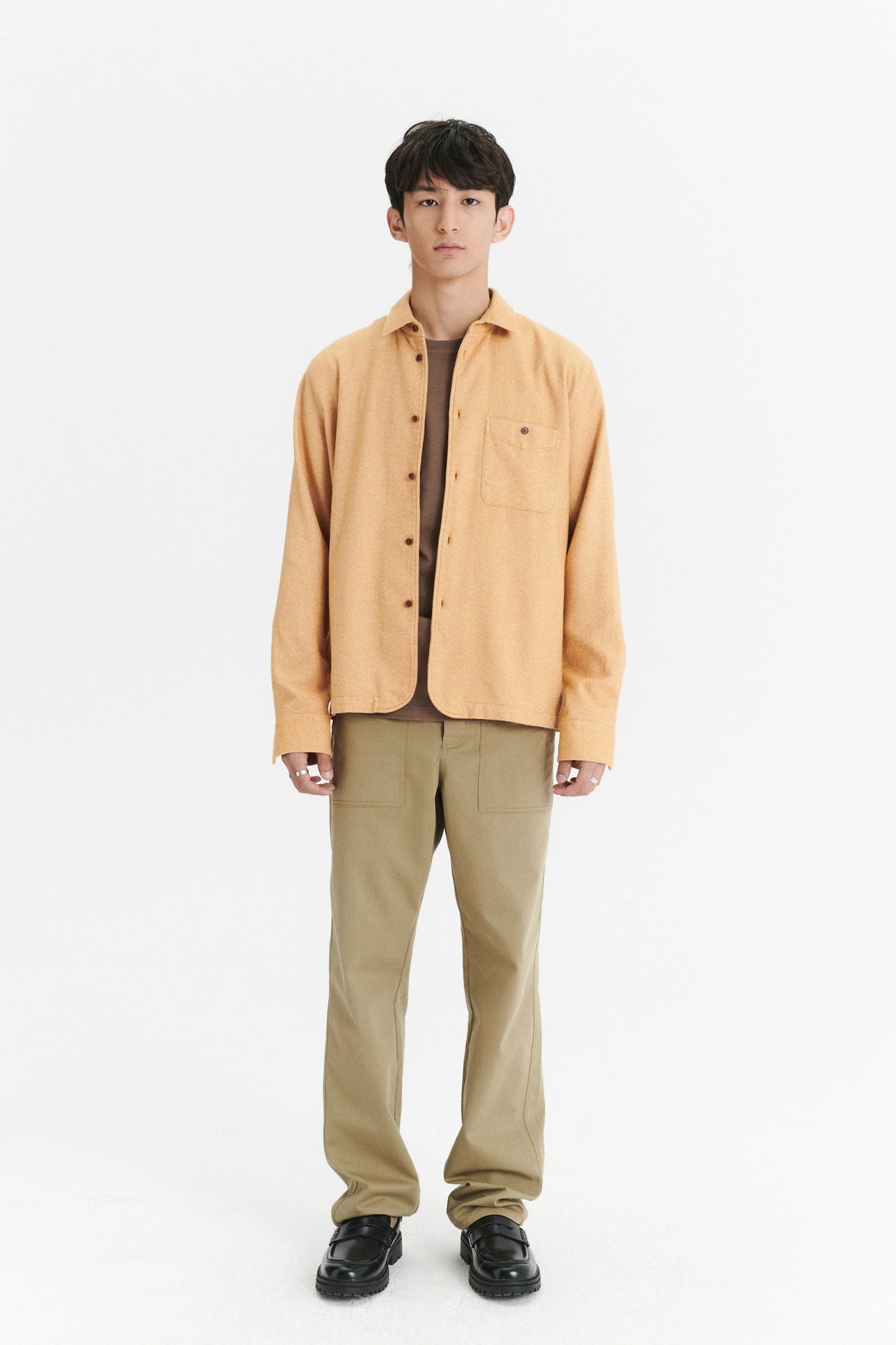 Strong Shirt in the Finest Portuguese Curcuma Yellow Cotton Flannel