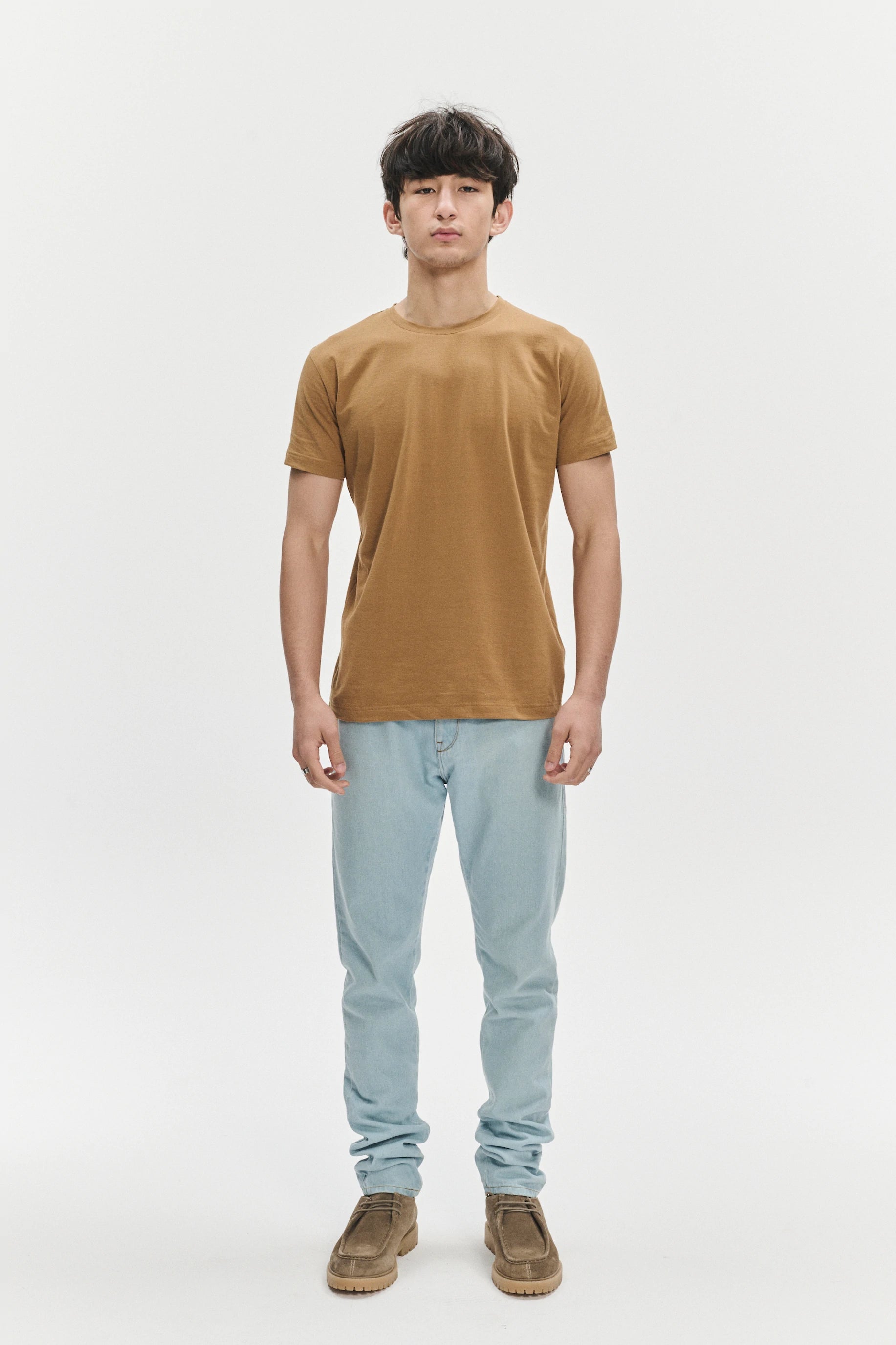 T-Shirt in a Mustard Yellow Japanese Soft Organic Cotton