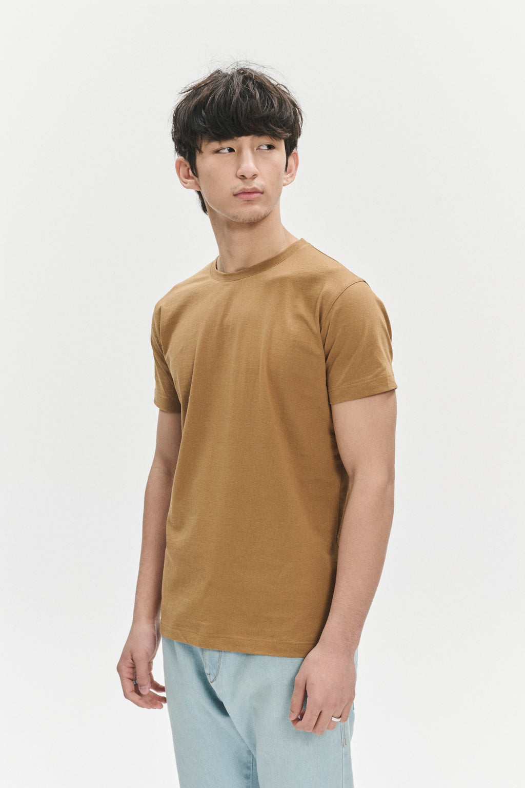 T-Shirt in a Mustard Yellow Japanese Soft Organic Cotton