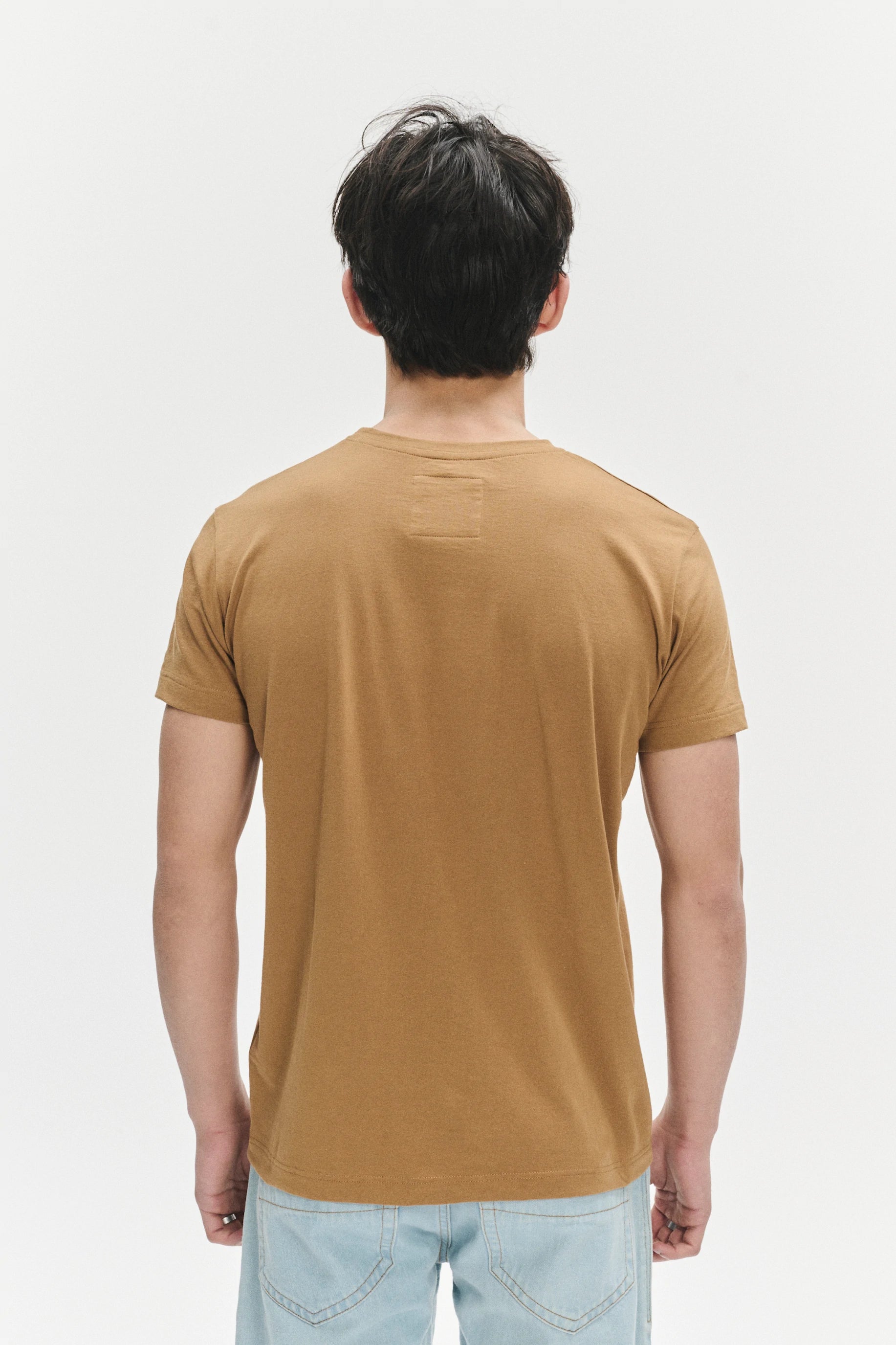 T-Shirt in a Mustard Yellow Japanese Soft Organic Cotton