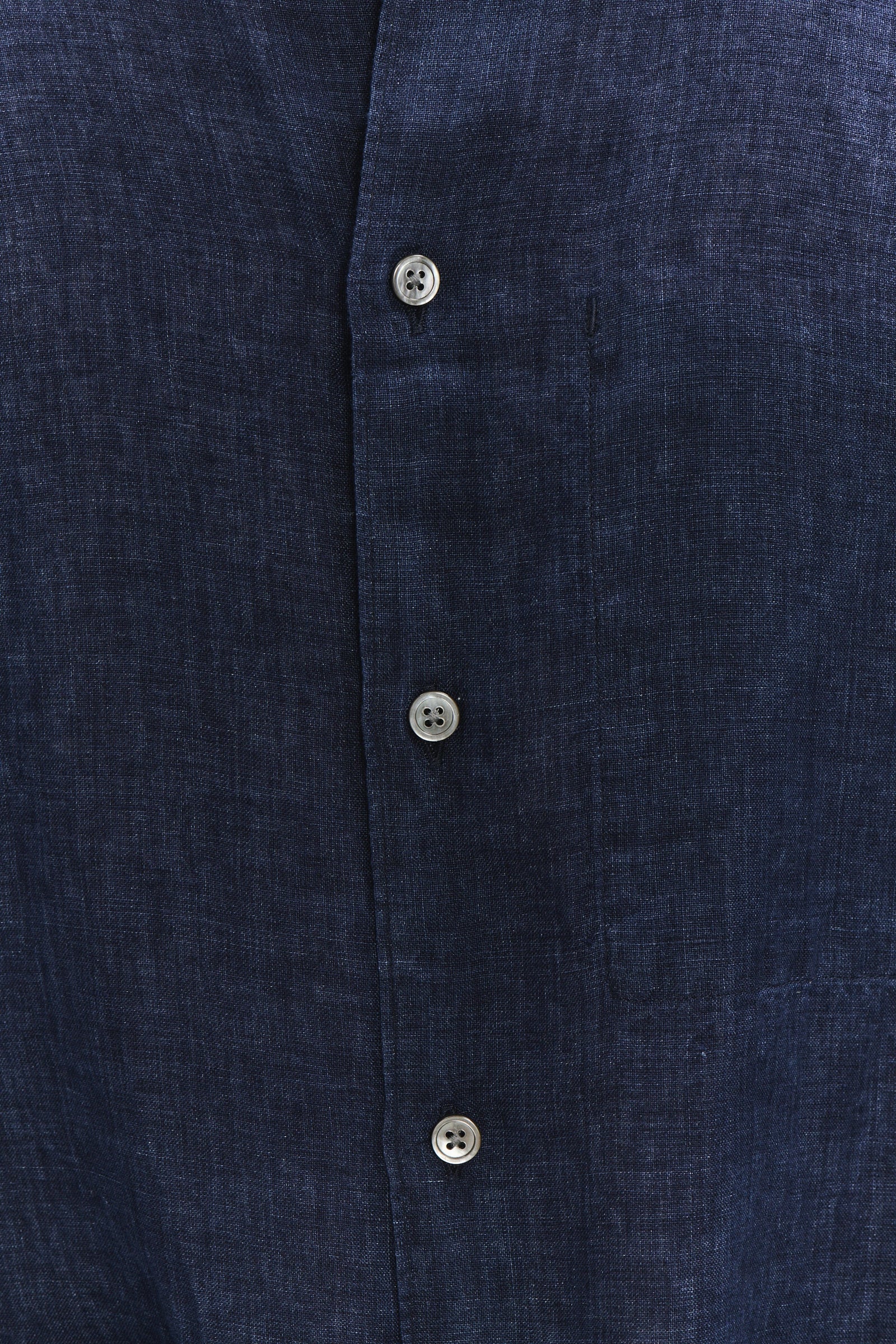 Feel Good Shirt in a Navy Blue Italian Linen