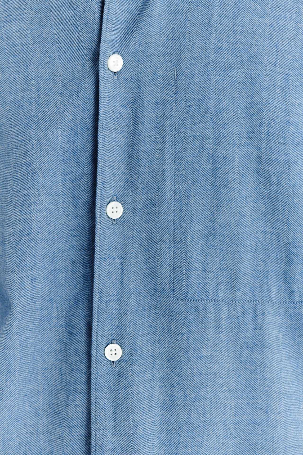 Feel Good Shirt in a Blue Utterly Soft and Silky Italian Lyocell and Cotton Flannel by Albini