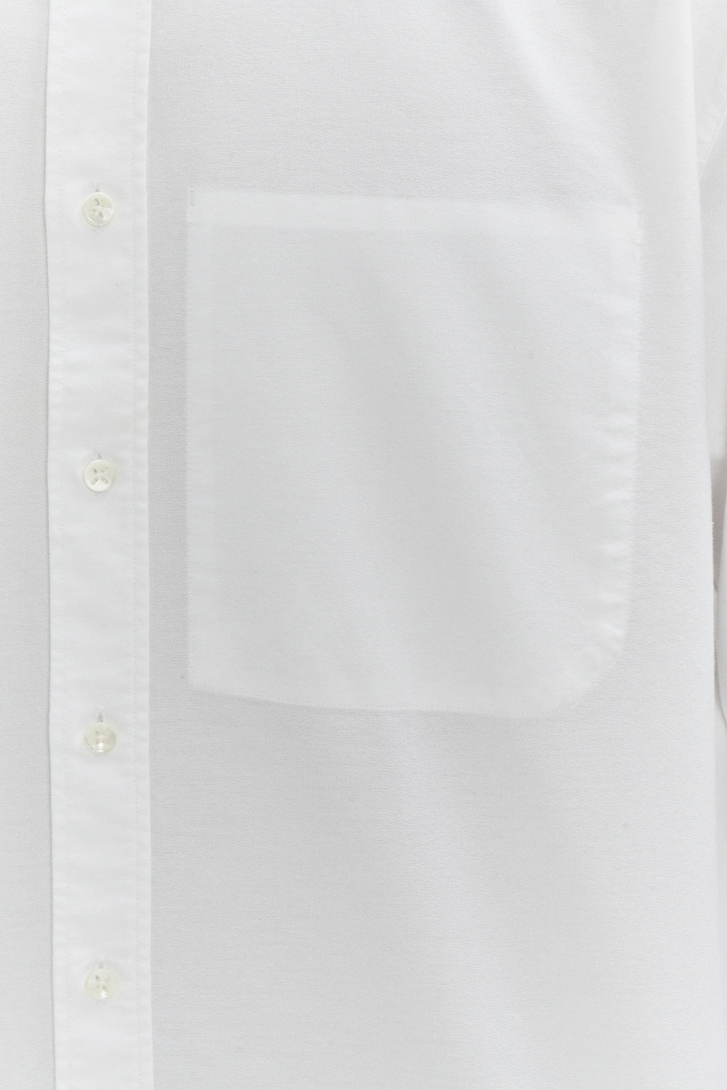 Oversized Rider Shirt in a White Portuguese Oxford Cotton