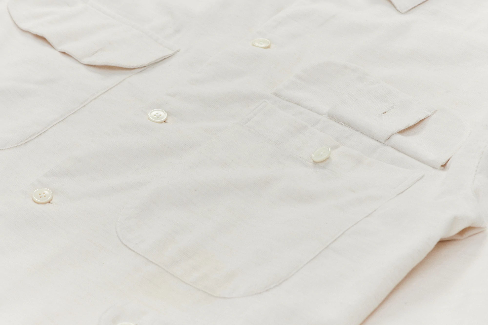 Relaxed Oversized Leisure Shirt in a Creamy Japanese Baby Corduroy Cotton