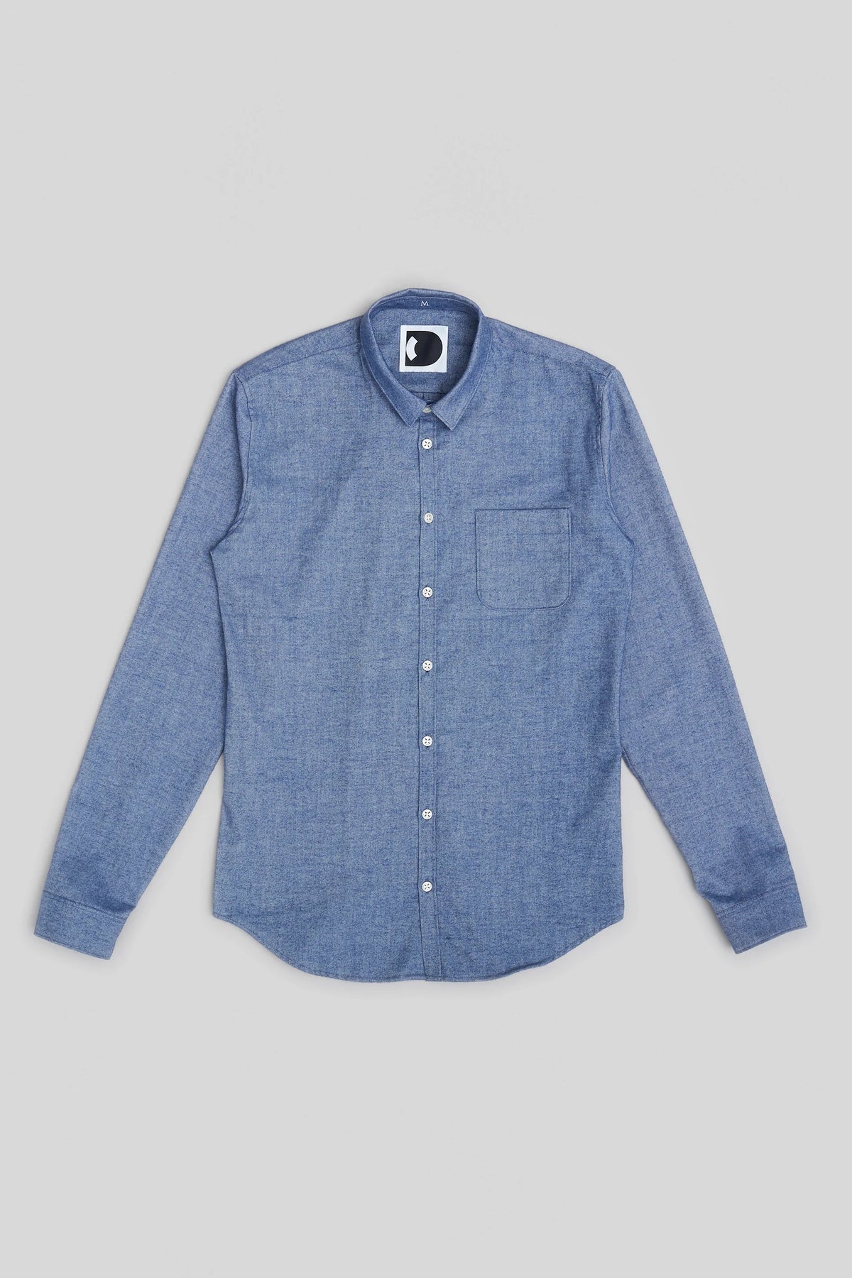 Proper Shirt in Blue Brushed Soft Portuguese Flannel