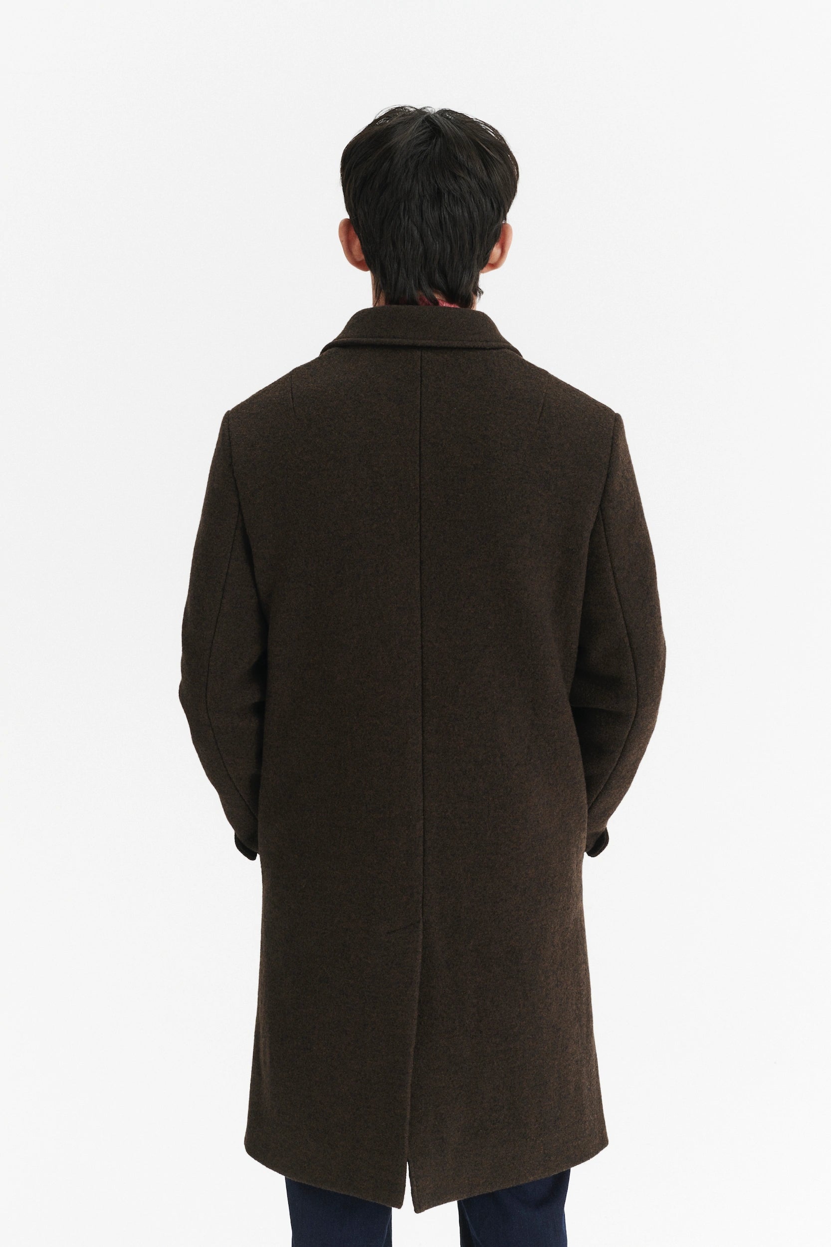 Italian boiled clearance wool coat