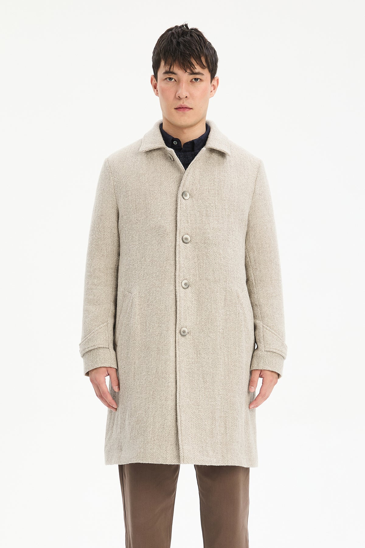 Light Winter Coat in a Japanese Wool with MEIDA Thermo Insulation
