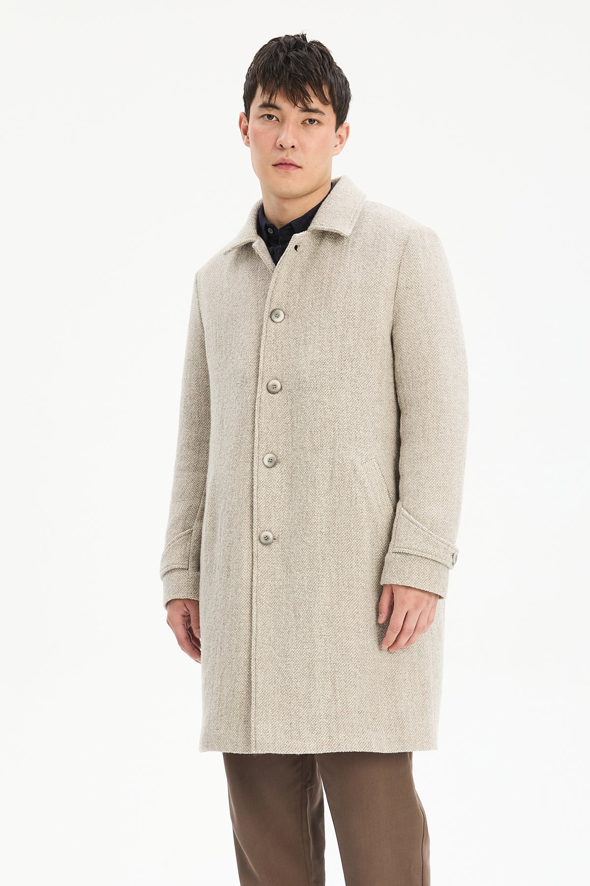 Light Winter Coat in a Japanese Wool with MEIDA Thermo Insulation