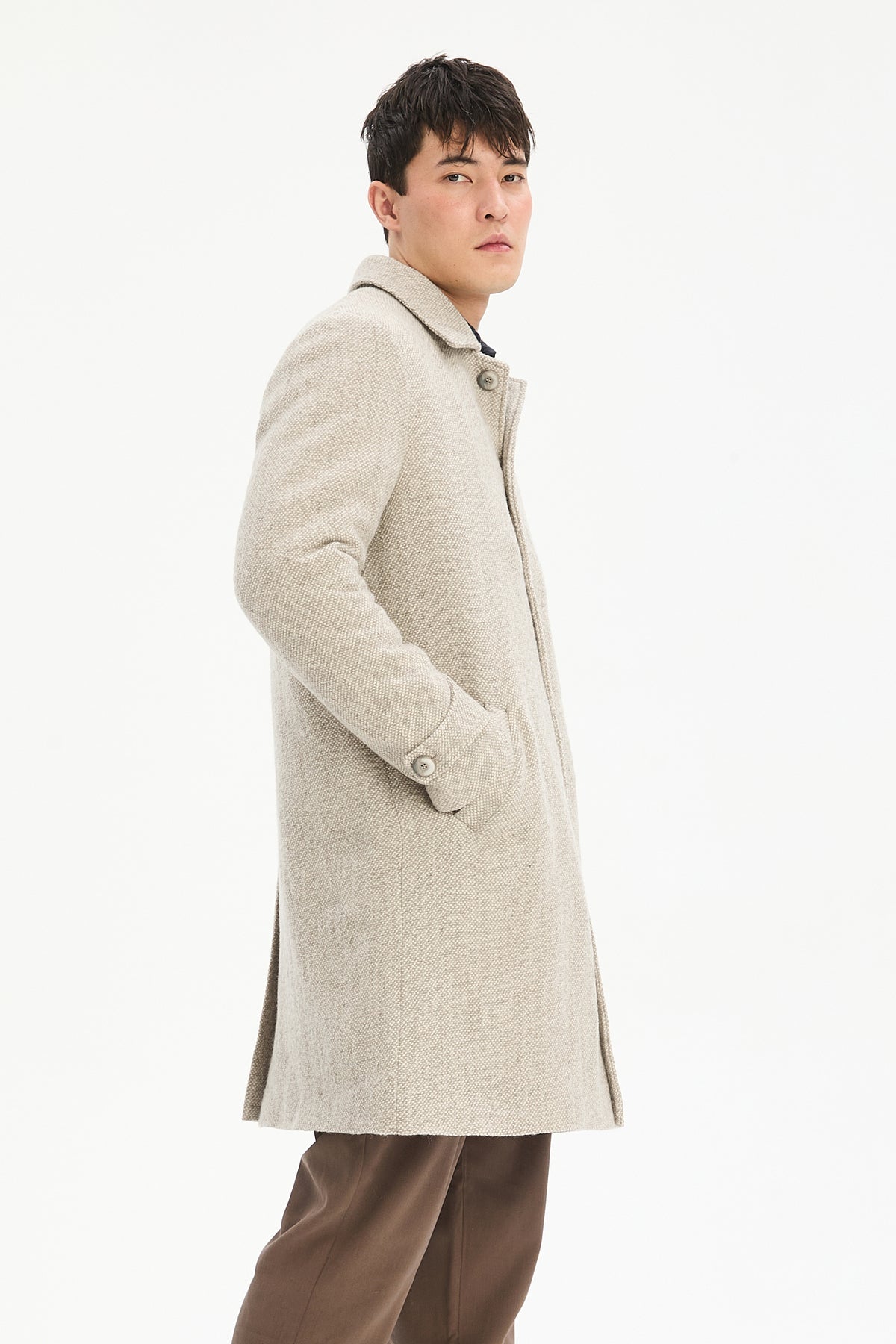 Light Winter Coat in a Japanese Wool with MEIDA Thermo Insulation