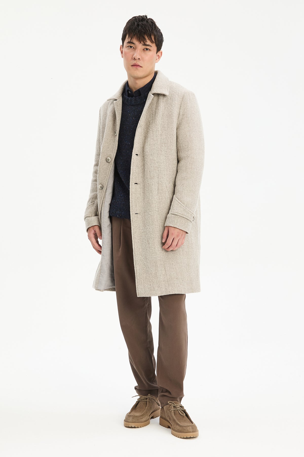 Light Winter Coat in a Japanese Wool with MEIDA Thermo Insulation