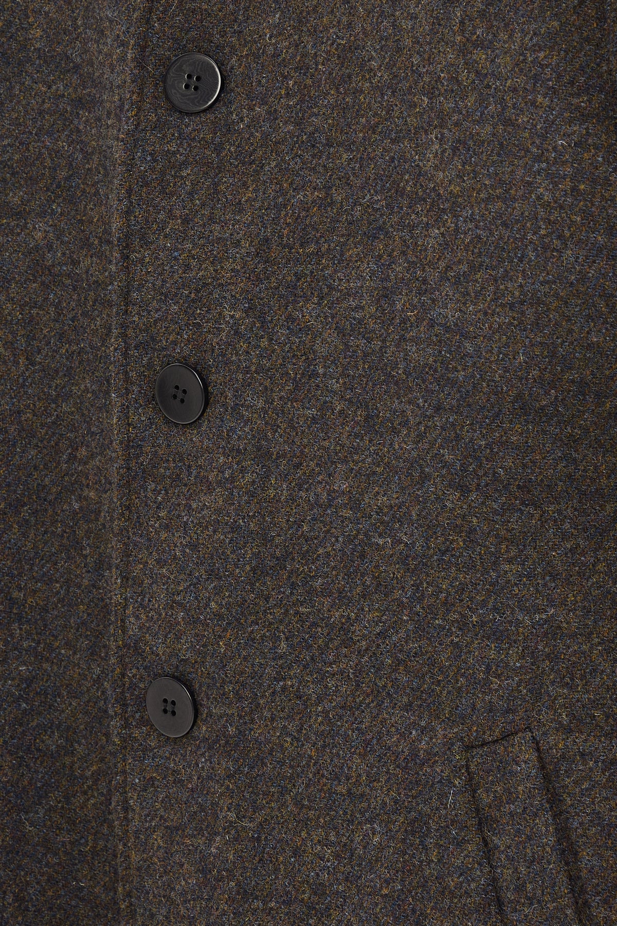 Praha Coat in Dark Brown Japanese Wool with MEIDA Thermo Insulation