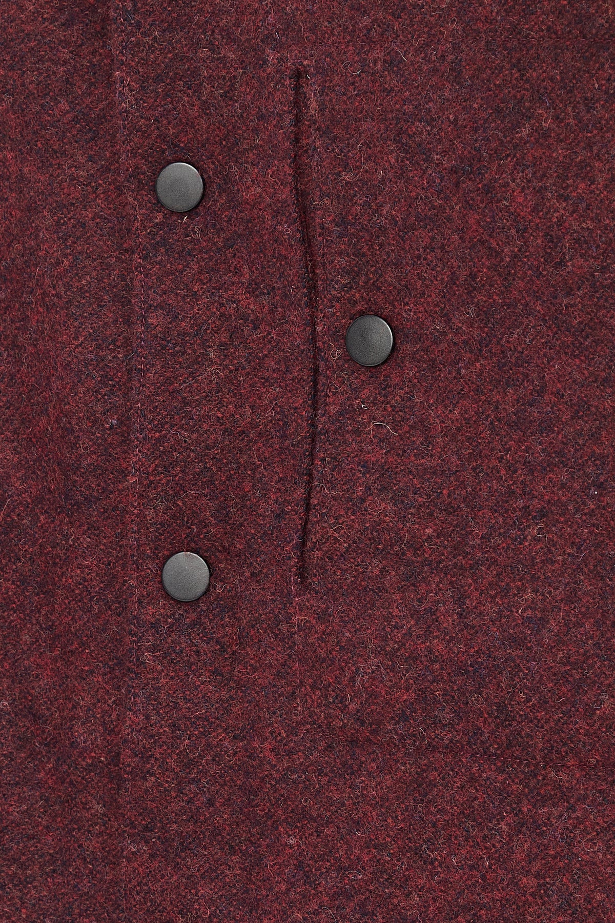Snap Button Jacket in Italian Recycled Wool and Cotton with MEIDA