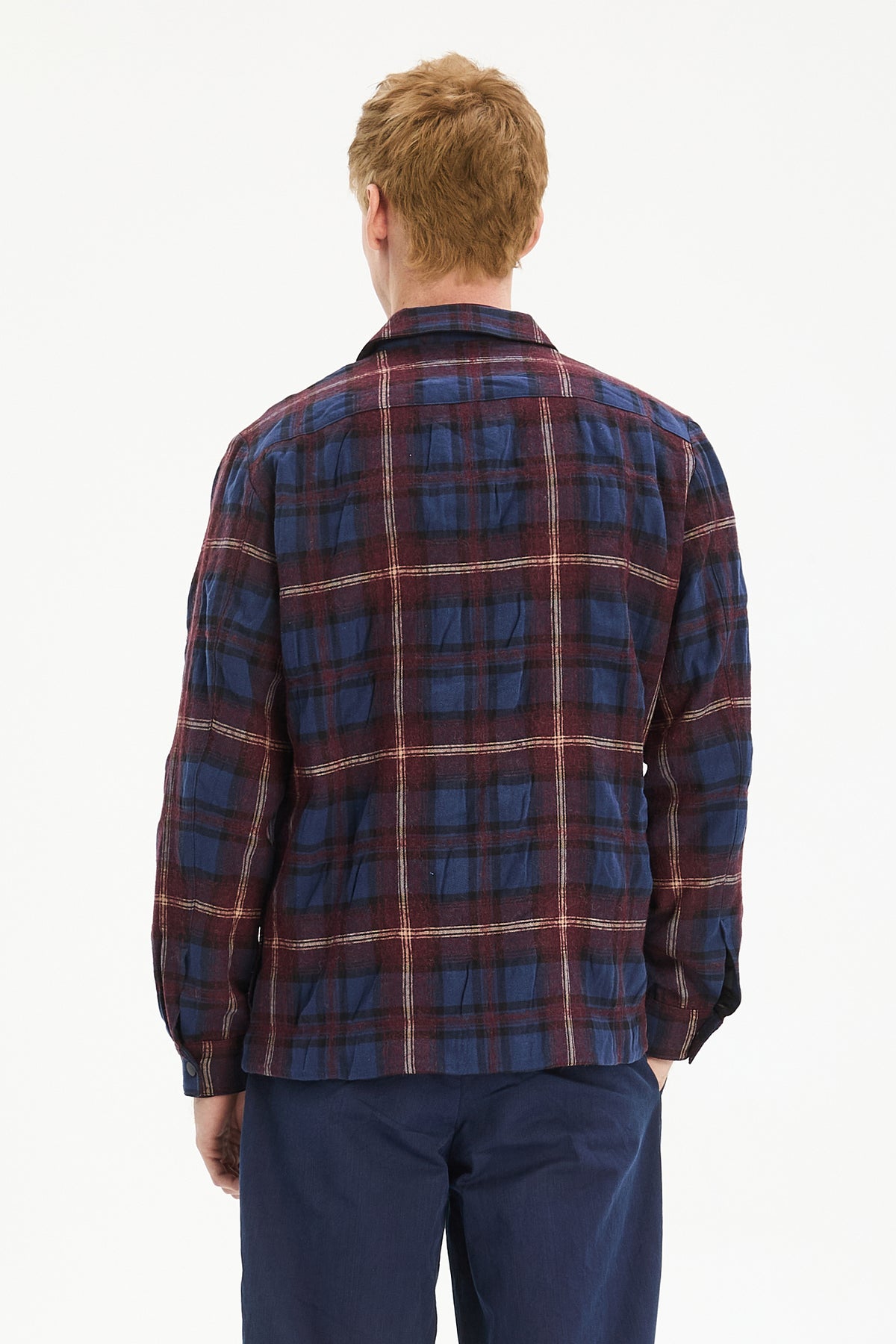 Snap Button Jacket in a Recycled Cotton and Virgin Wool with MEIDA