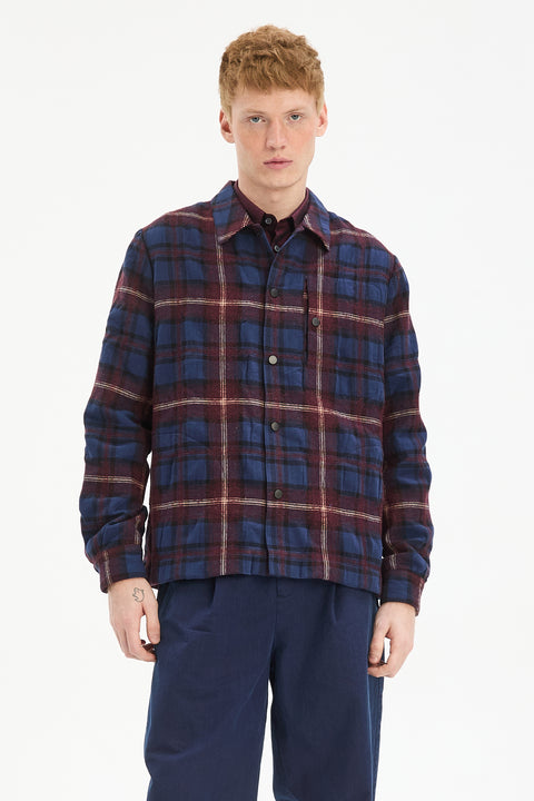 Snap Button Jacket in a Recycled Cotton and Virgin Wool with MEIDA