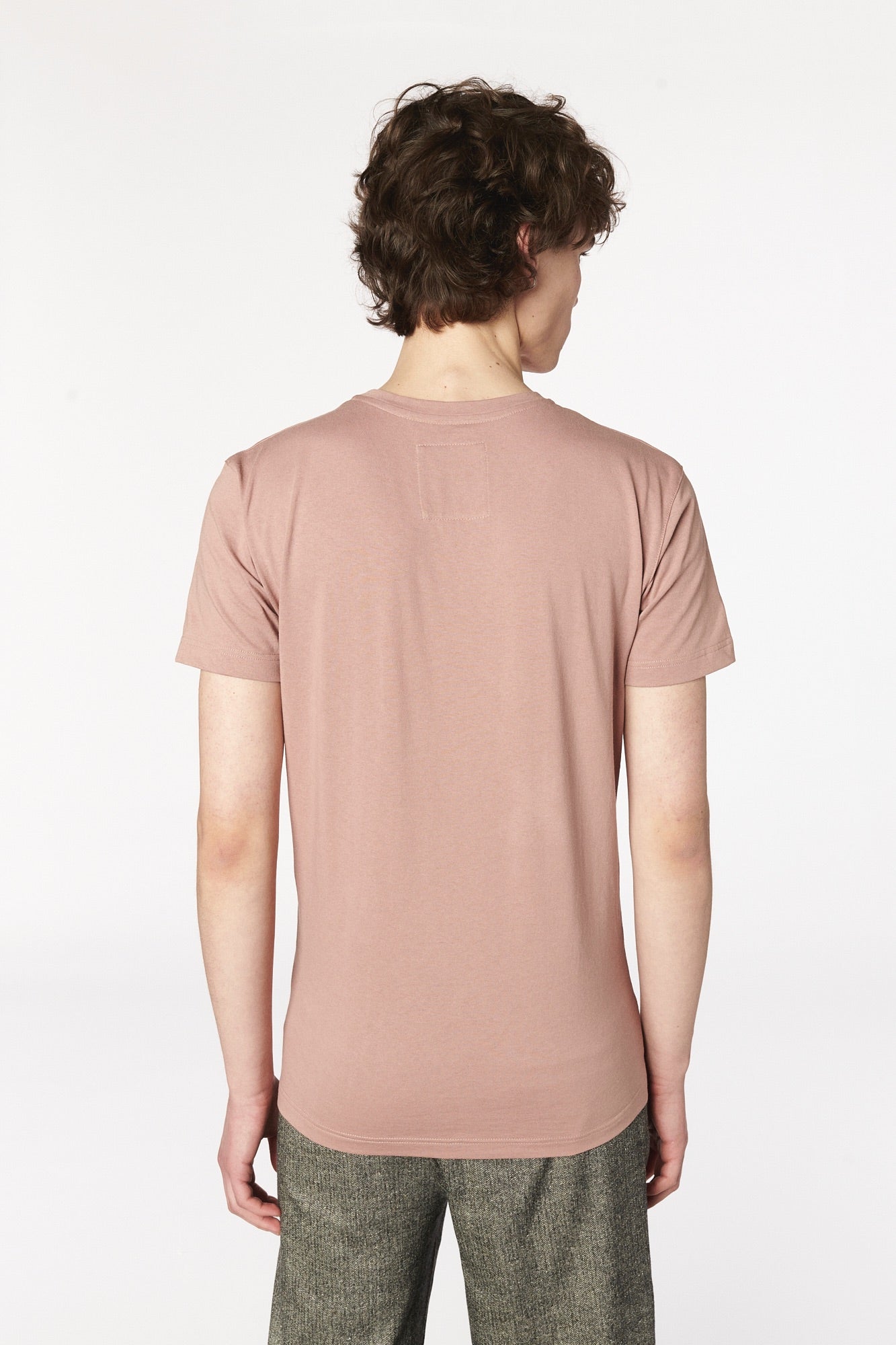T-Shirt in a Powder Pink Soft Organic Japanese Cotton
