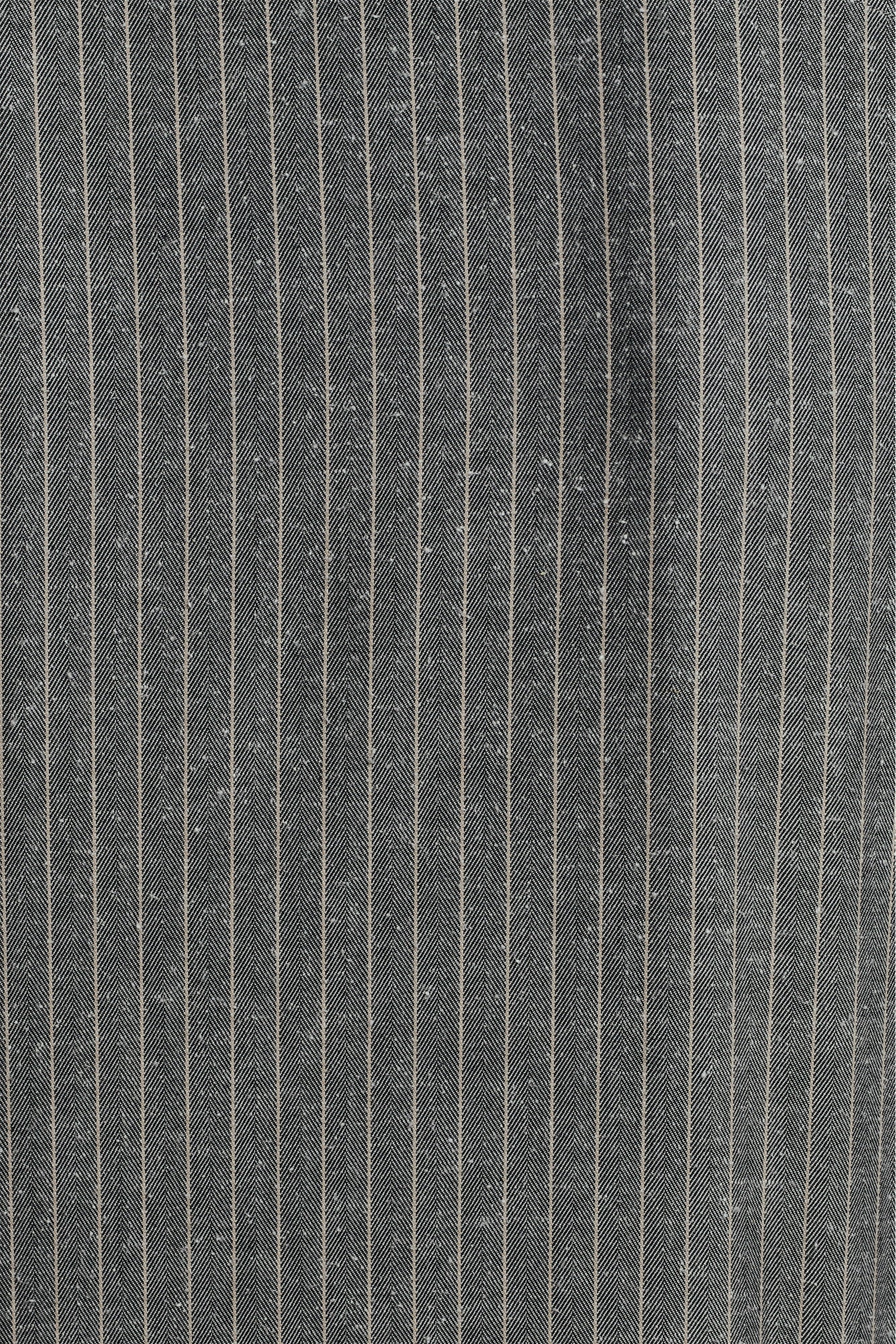 Cute Shirt in a Grey Drapey Blend of Portuguese Cotton and Silk