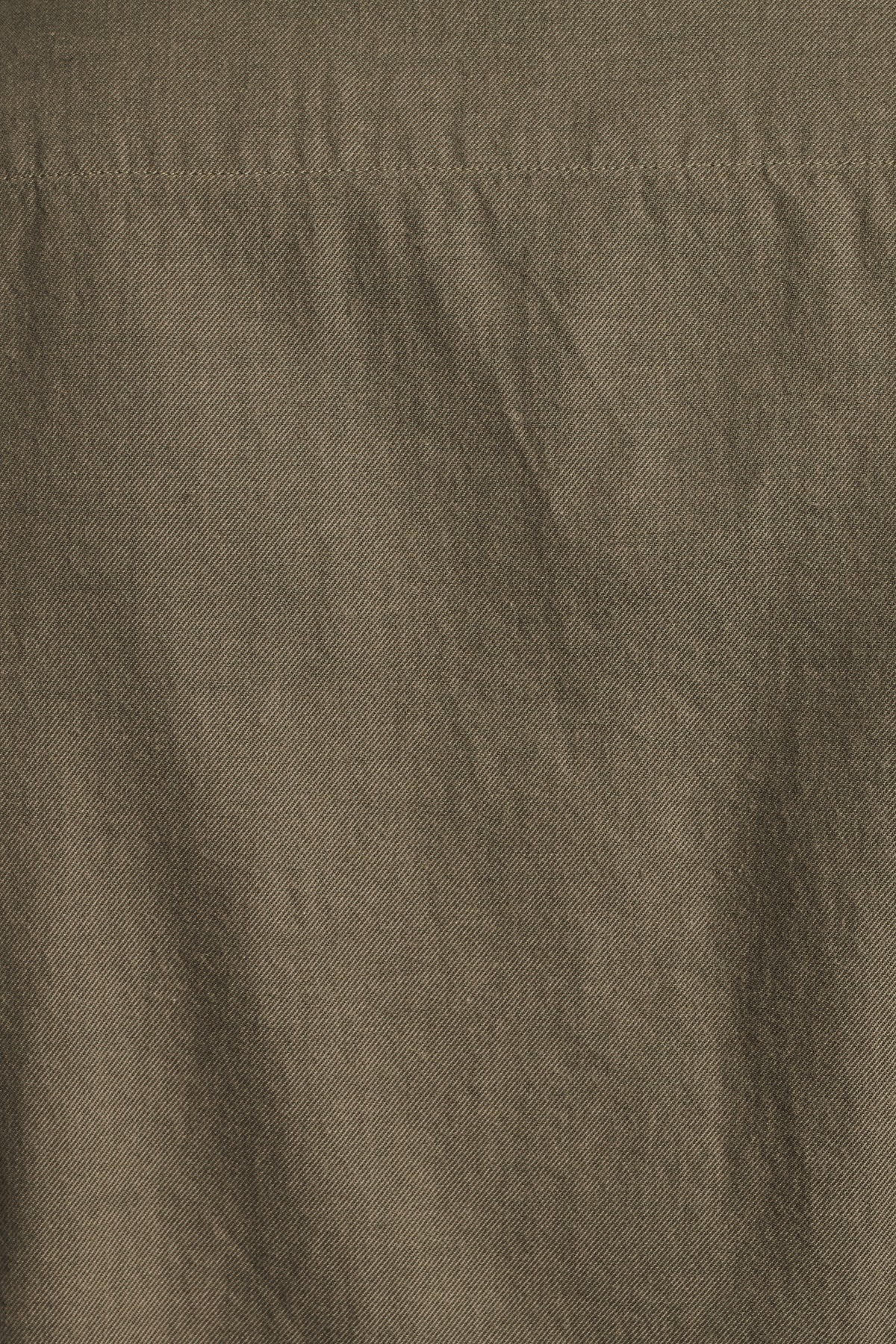 Relaxed Camp Collar Overshirt in a Sage Green Italian Brushed Cotton Flannel