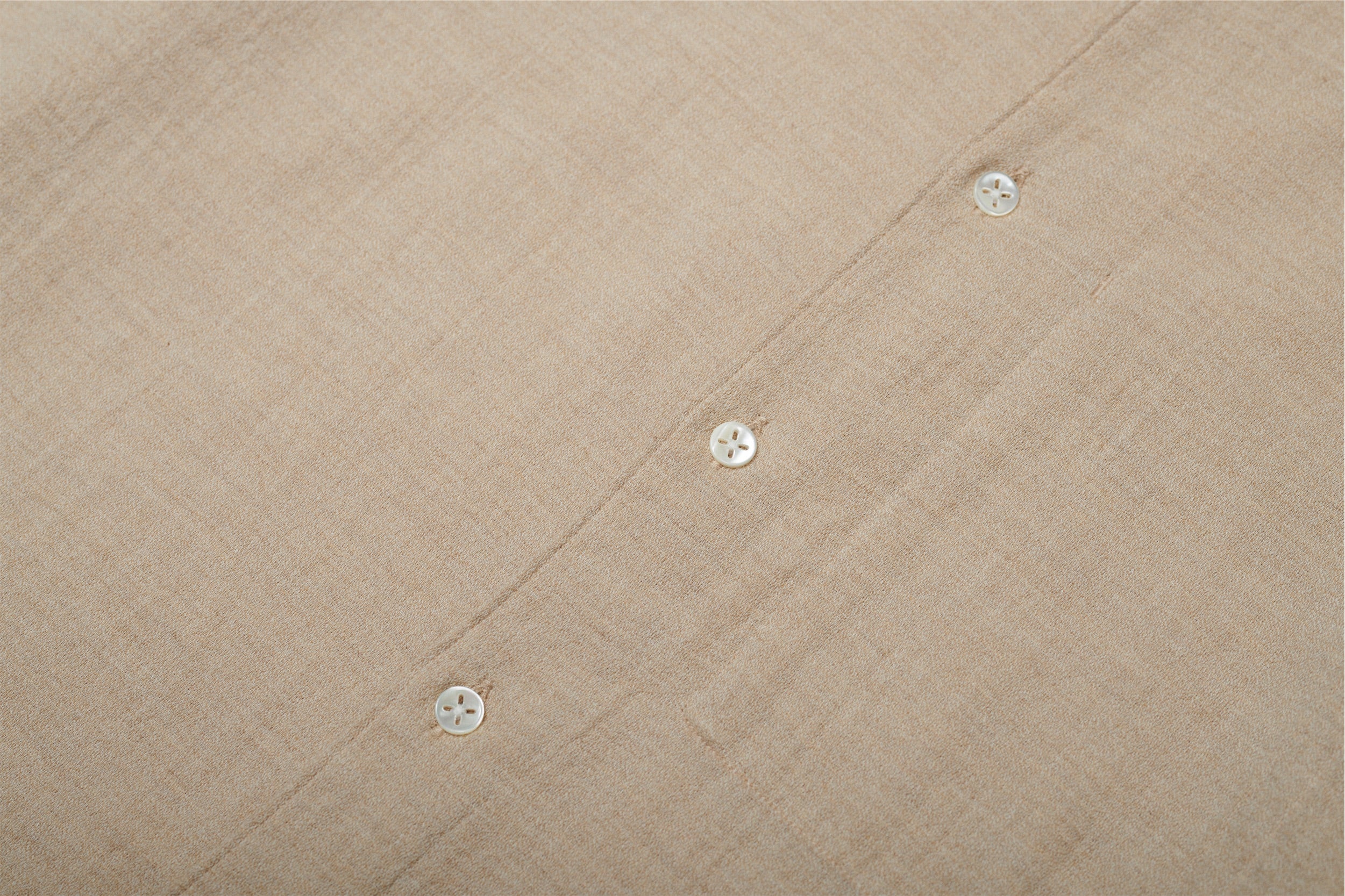 Feel Good Shirt in a Very Soft Beige Japanese Organic Cotton