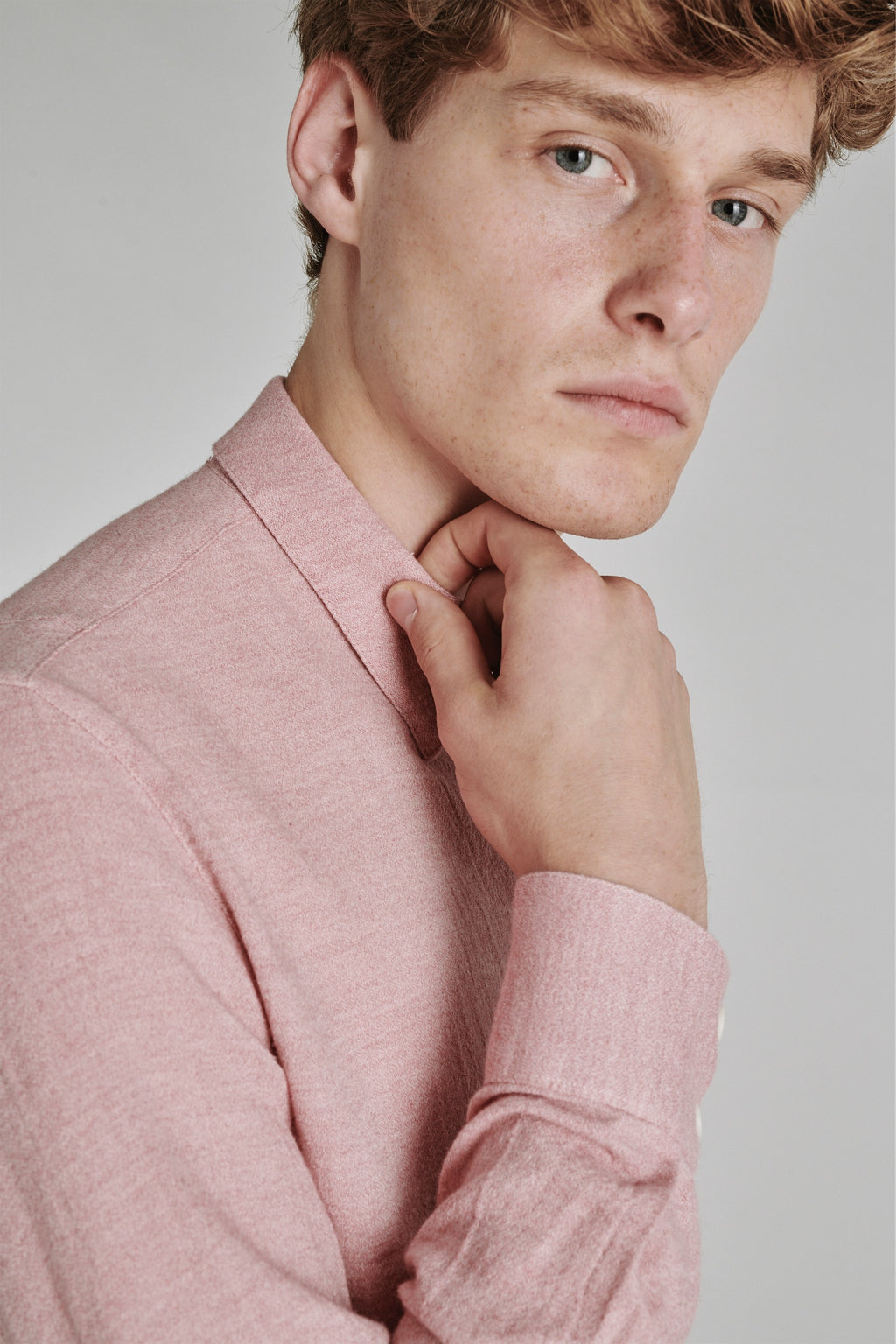 Feel Good Shirt in a Very Soft Pink Japanese Organic Cotton