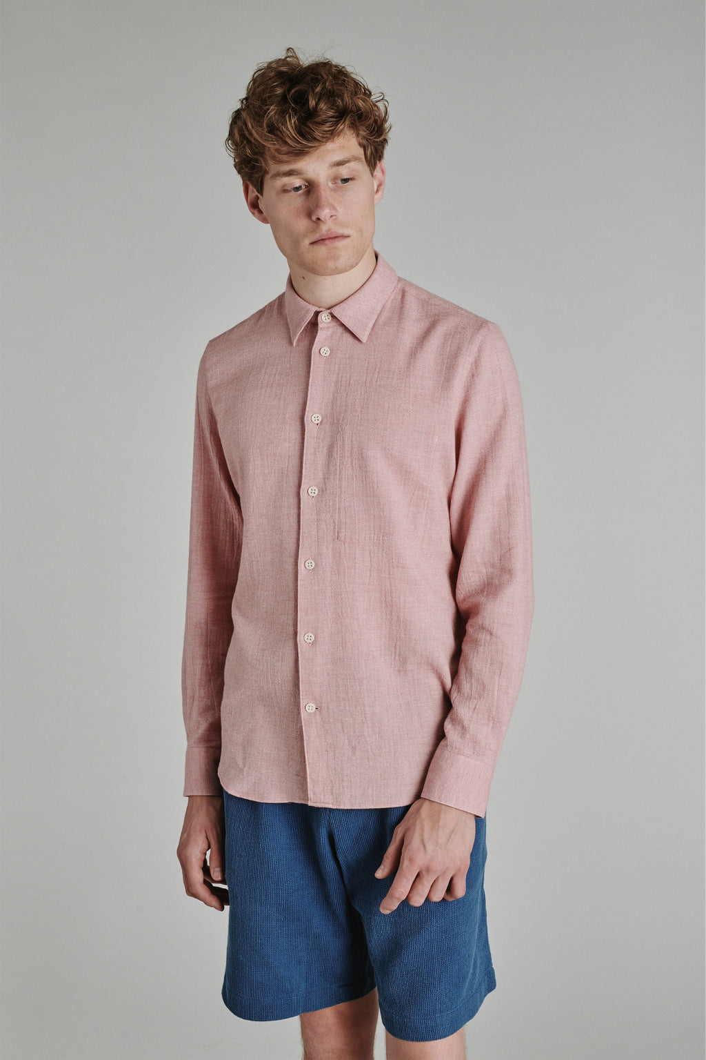 Feel Good Shirt in a Very Soft Pink Japanese Organic Cotton
