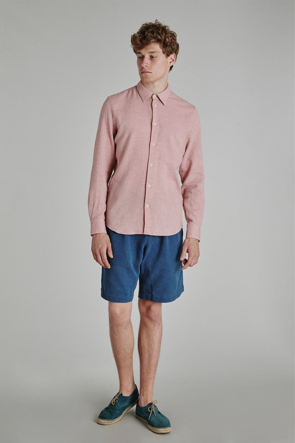 Feel Good Shirt in a Very Soft Pink Japanese Organic Cotton