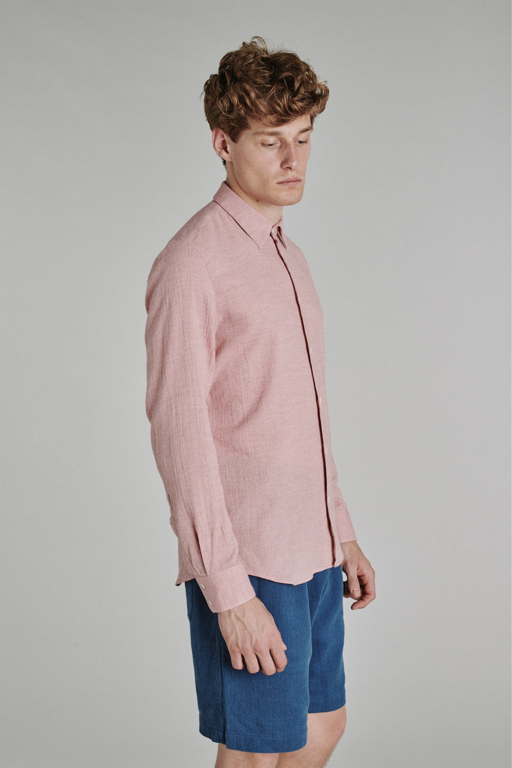 Feel Good Shirt in a Very Soft Pink Japanese Organic Cotton