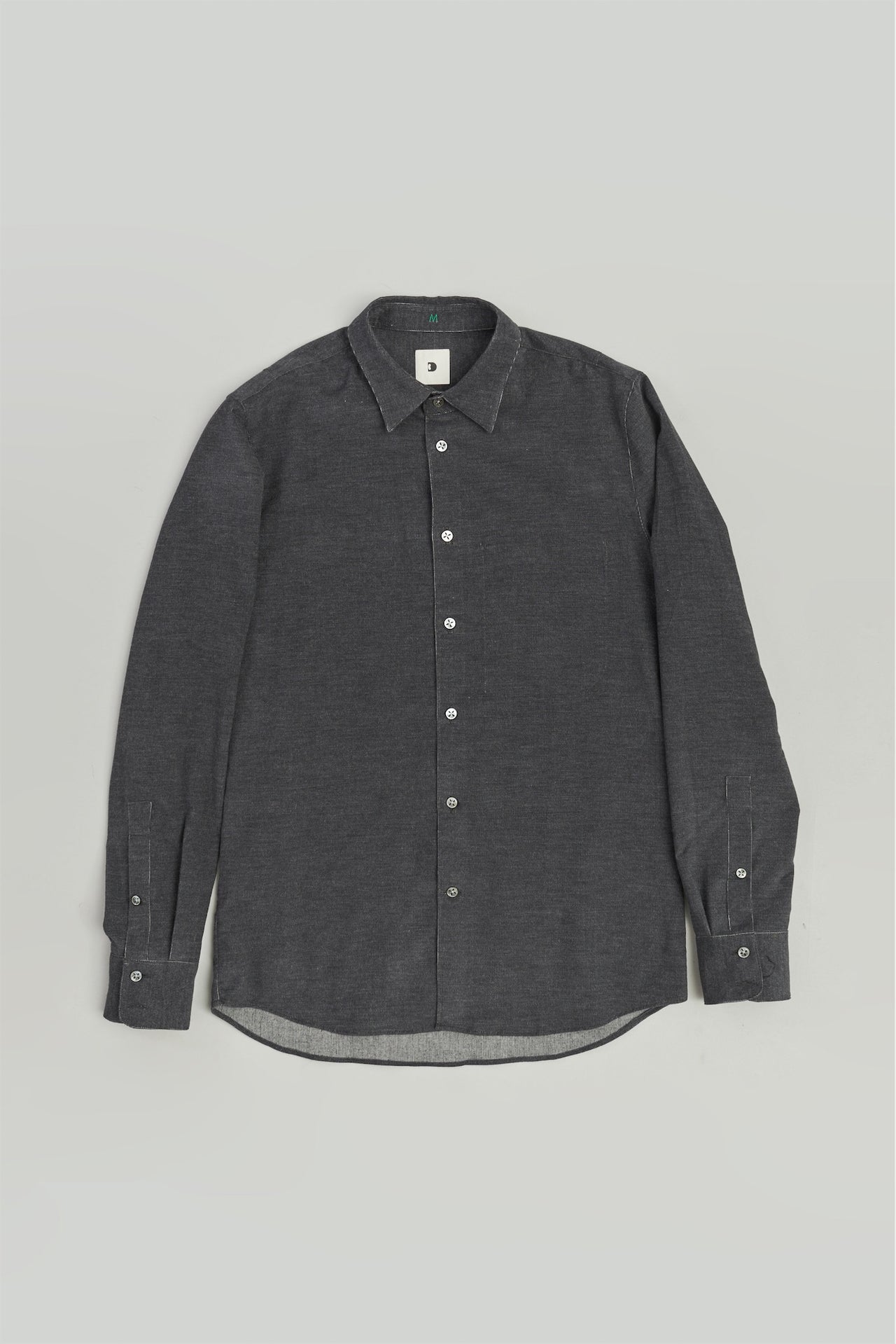 Feel Good Shirt in an Anthracite Grey Japanese Baby Corduroy Cotton