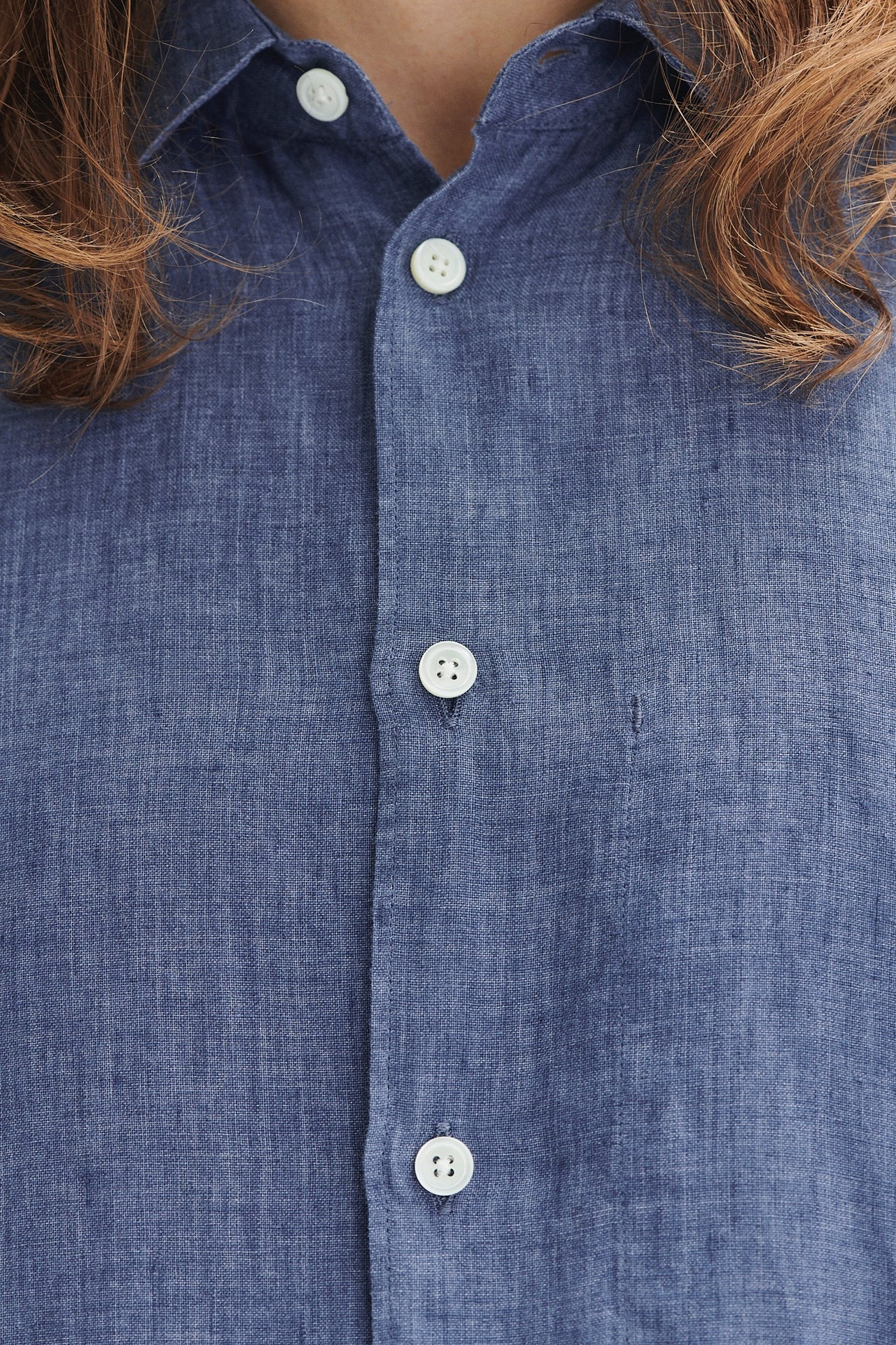 Feel Good Shirt in the Finest Blue Italian Linen
